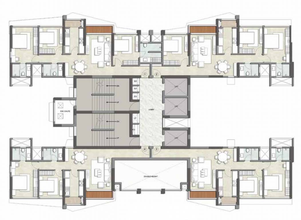  magnus Wing A Cluster Plan For 1st Floor