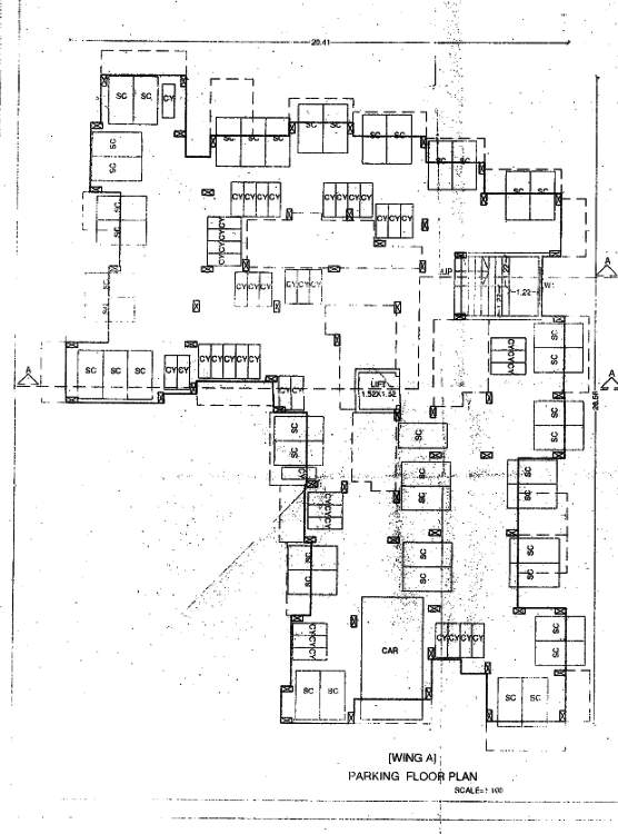 village Navratna CHSL Cluster Plan for 1st Floor