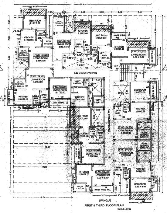 village Navratna CHSL Cluster Plan for 2nd Floor