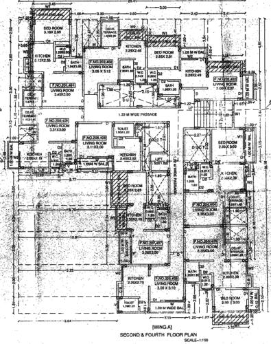  village Navratna CHSL Cluster Plan for 3rd Floor