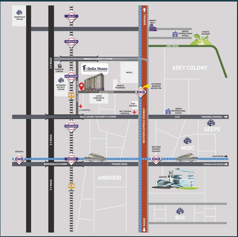  right delta house Location Plan