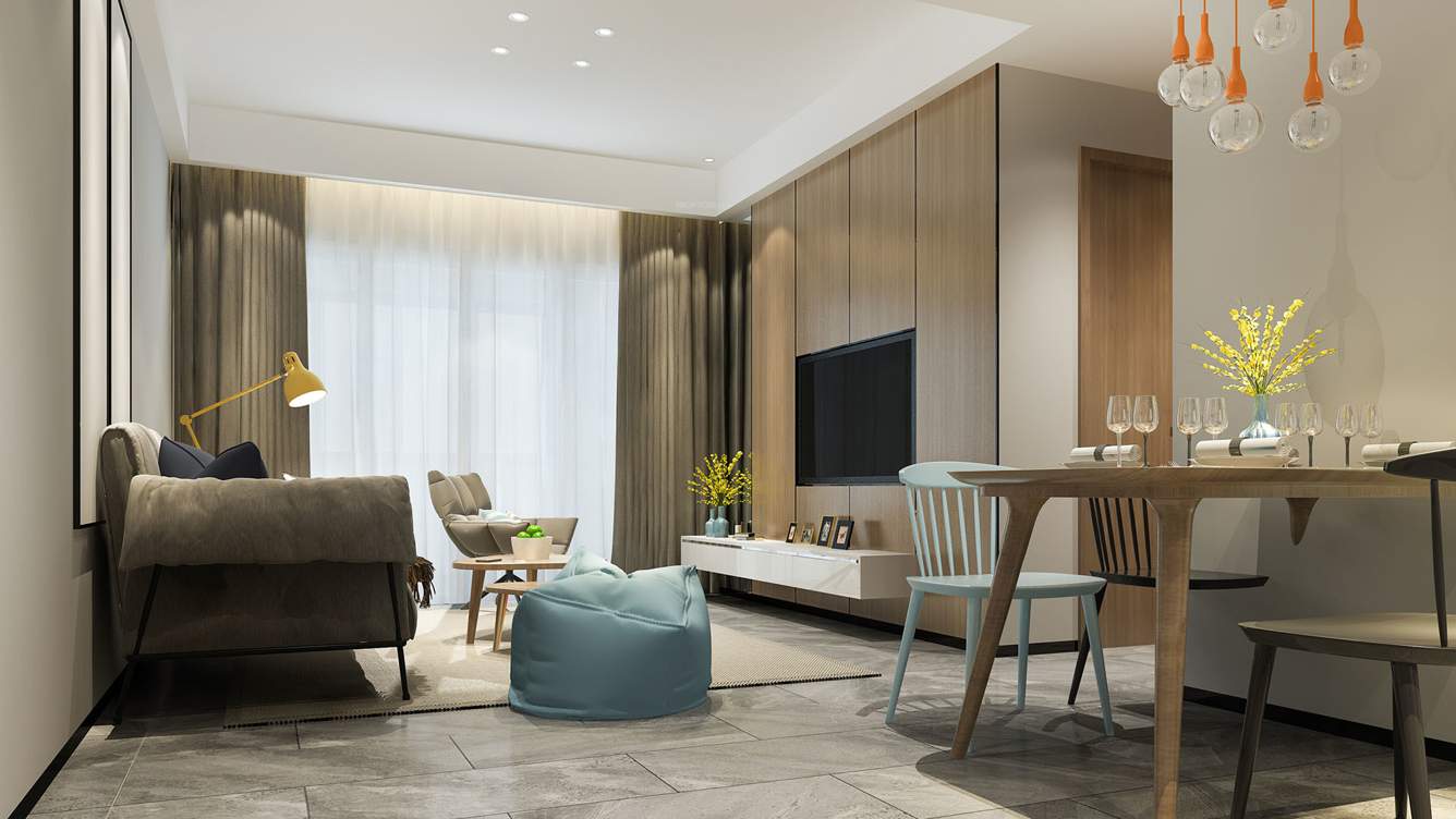  right delta house Living Area