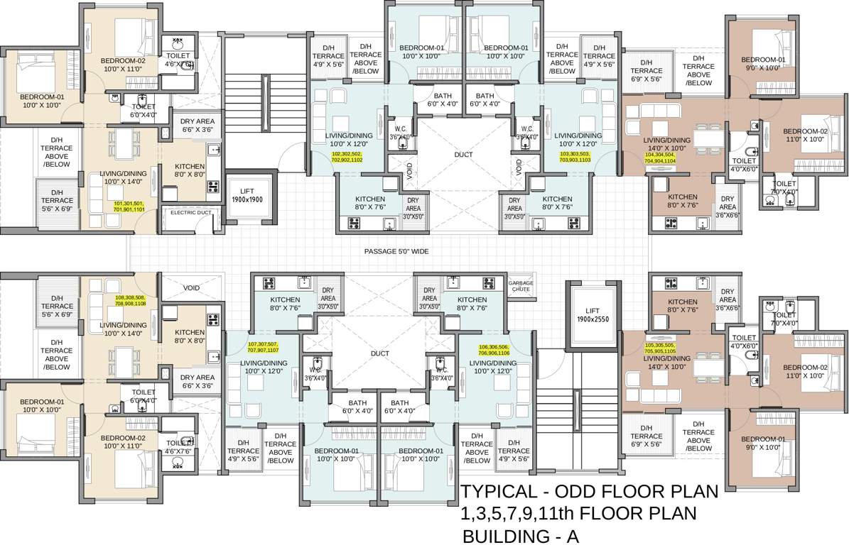 Images for Cluster Plan of Gayatri Properties Twin Towers