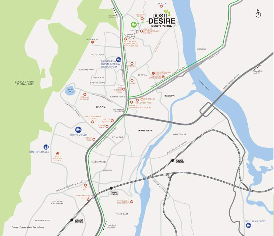  desire dosti pearl Location Plan