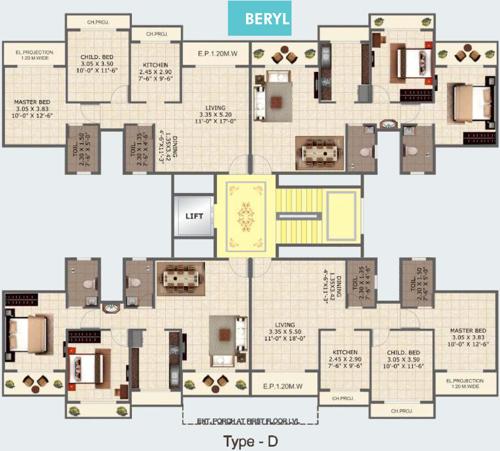  solitaire-phase-i Images for Cluster Plan of Tharwani Solitaire Phase I