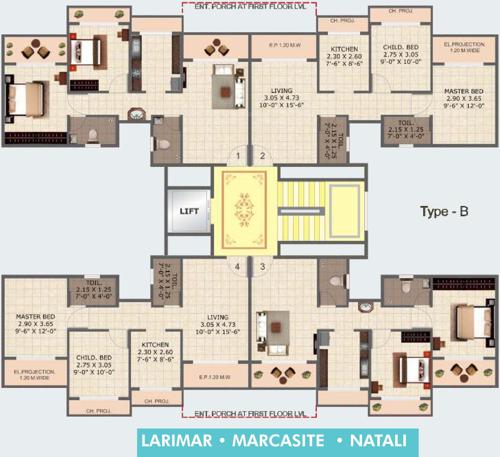  solitaire-phase-i Images for Cluster Plan of Tharwani Solitaire Phase I