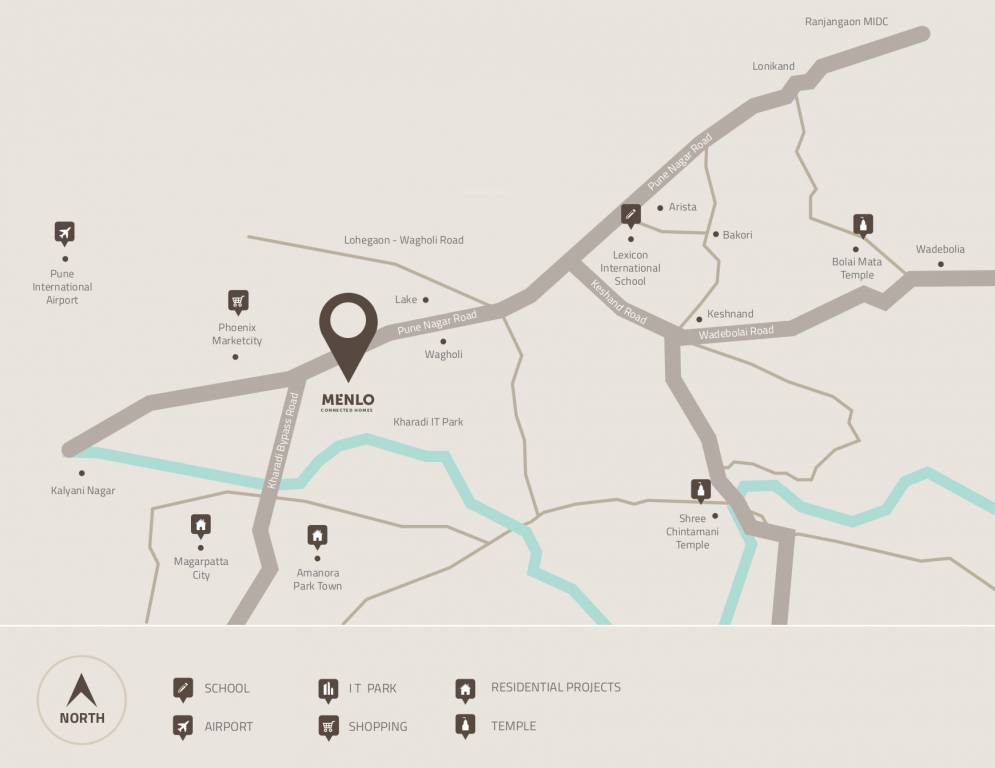  menlo homes kharadi next phase i Location Plan