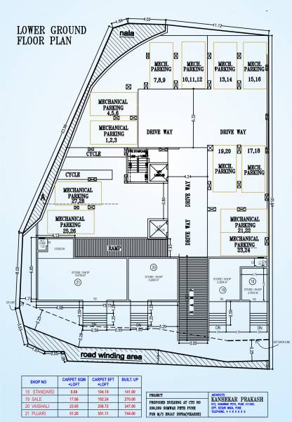  paramount Enjays Paramount Cluster Plan For Lower Ground Floor