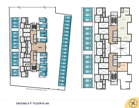  airoli tower Airoli Tower A B Wing Cluster Plan from 1st to 2nd Floor