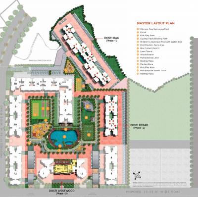 Images for Layout Plan of Dosti West County Oak Images for Layout Plan of Dosti West County Oak