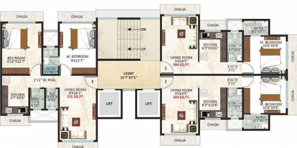  vinayak-tower Vinayak Tower Cluster Plan