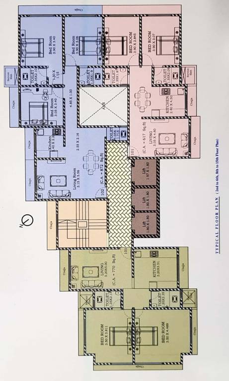 manali chs ltd Manali Chs Ltd Cluster Plan for Typical Floor