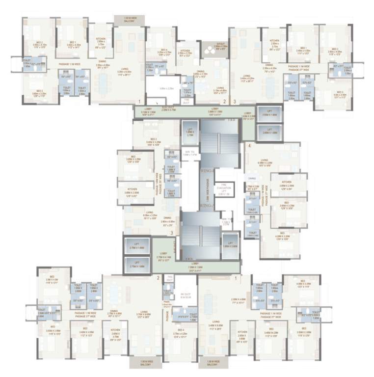  kanchangiri Kanchangiri Cluster Plan For 17th Floor & Above