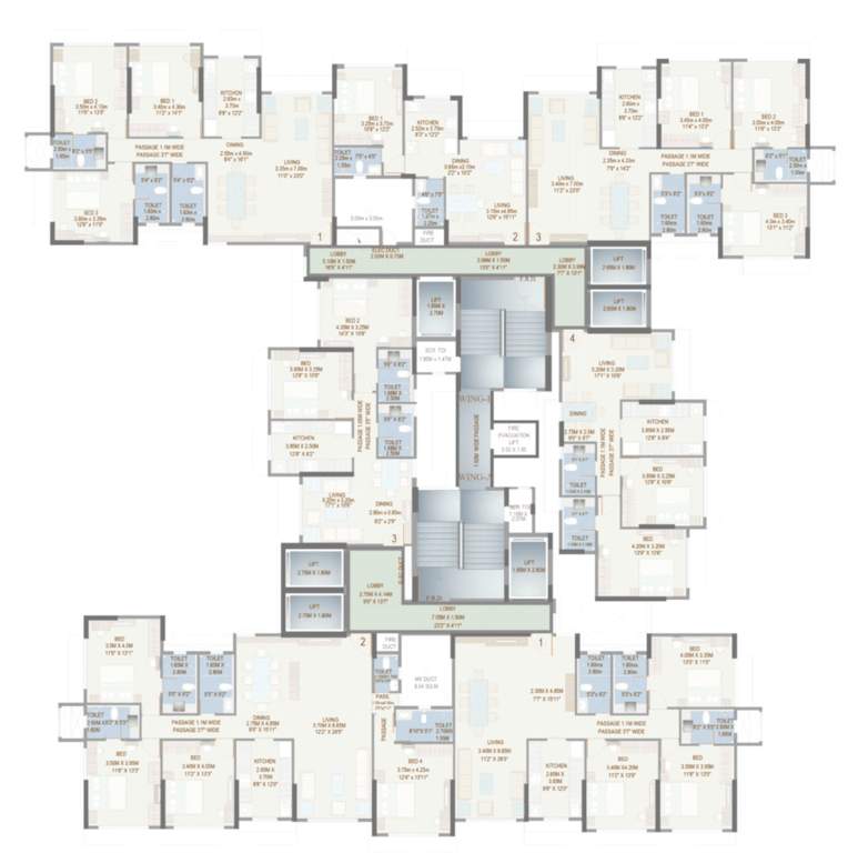  kanchangiri Kanchangiri Cluster Plan From 13th To 15th Floor