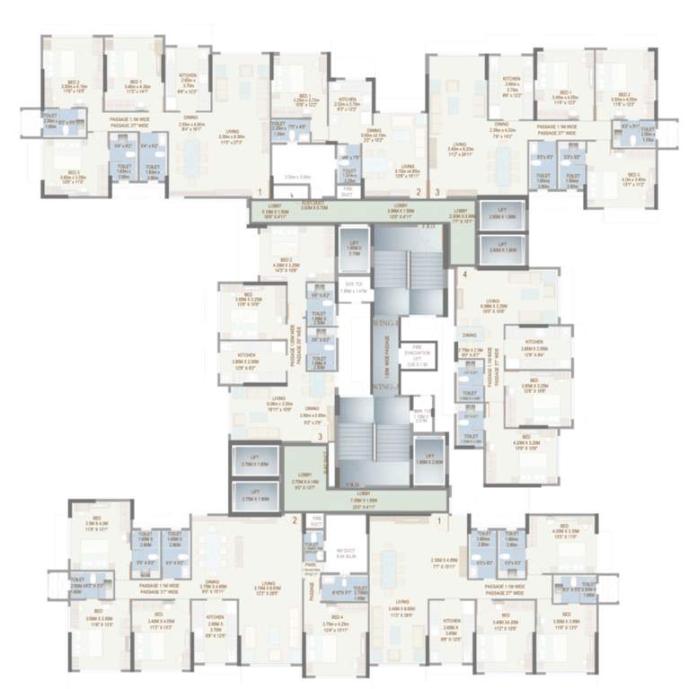  kanchangiri Kanchangiri Cluster Plan From 1st To 12th Floor