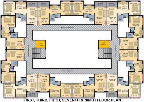Images for Cluster Plan of Assets The Chalets Avenue Apartments