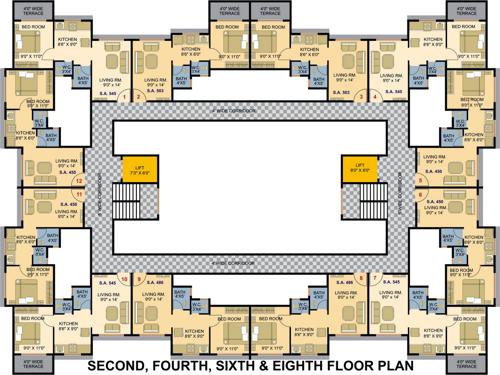 Images for Cluster Plan of Assets The Chalets Avenue Apartments