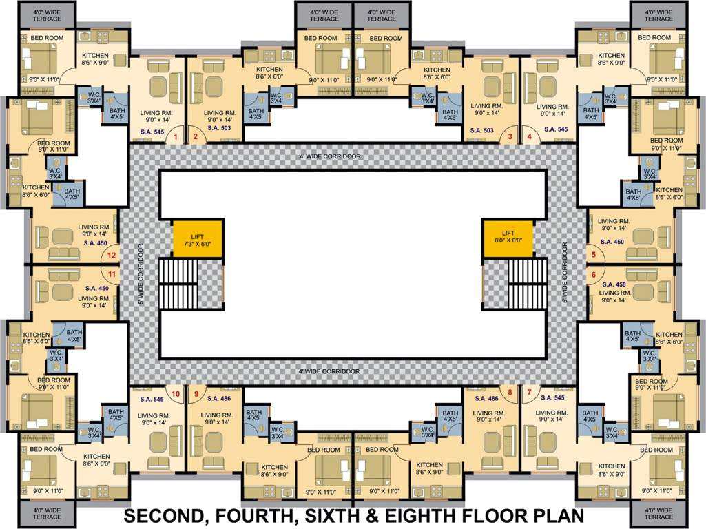 Images for Cluster Plan of Assets The Chalets Avenue Apartments