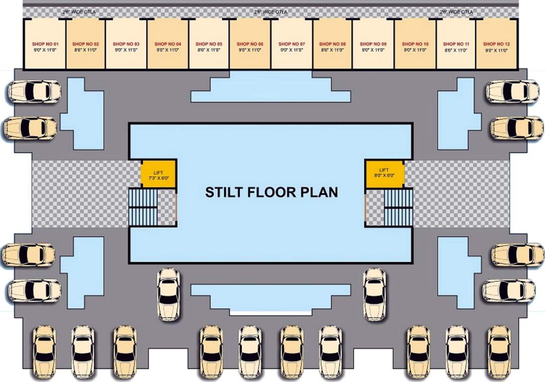 Images for Cluster Plan of Assets The Chalets Avenue Apartments