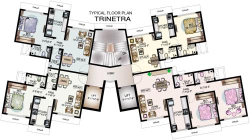  star-trinetra Images for Cluster Plan of DP Star Trinetra