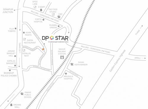  star-trinetra Images for Location Plan of DP Star Trinetra
