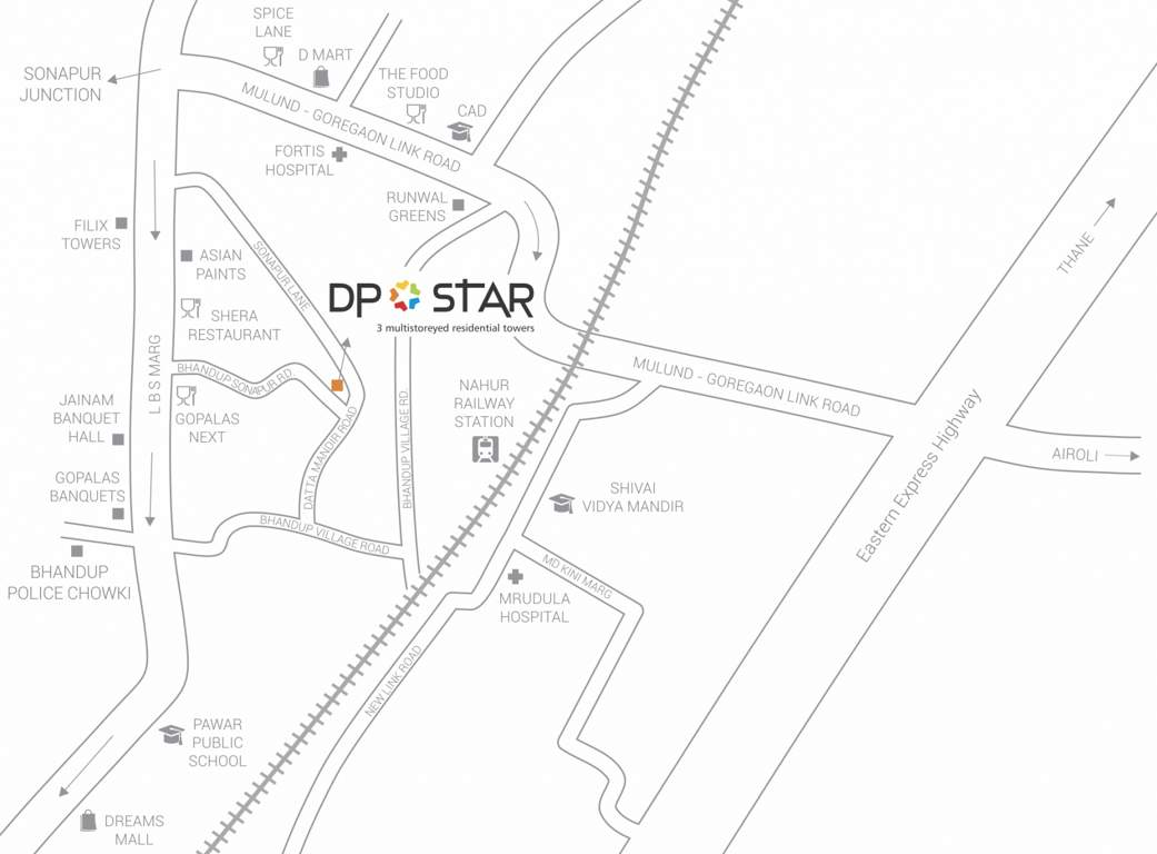  star trinetra Images for Location Plan of DP Star Trinetra