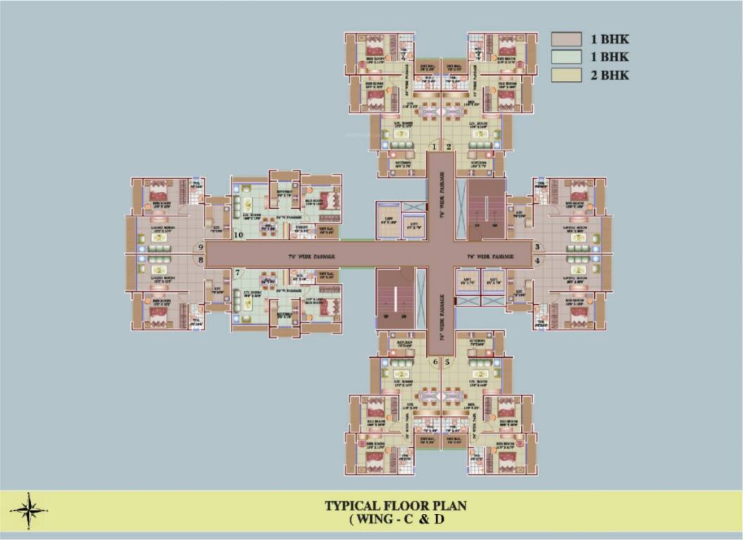 Images for Cluster Plan of Versatile Valley Apartment