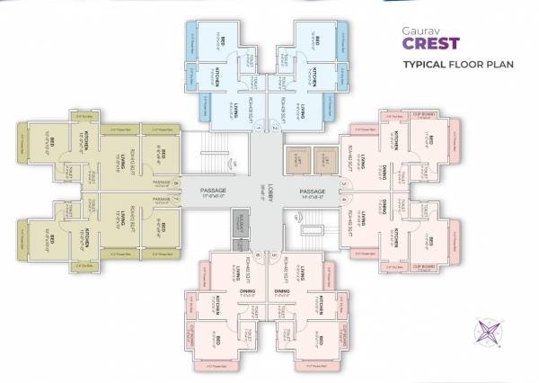  gaurav-crest Gaurav Crest Typical Cluster Plan