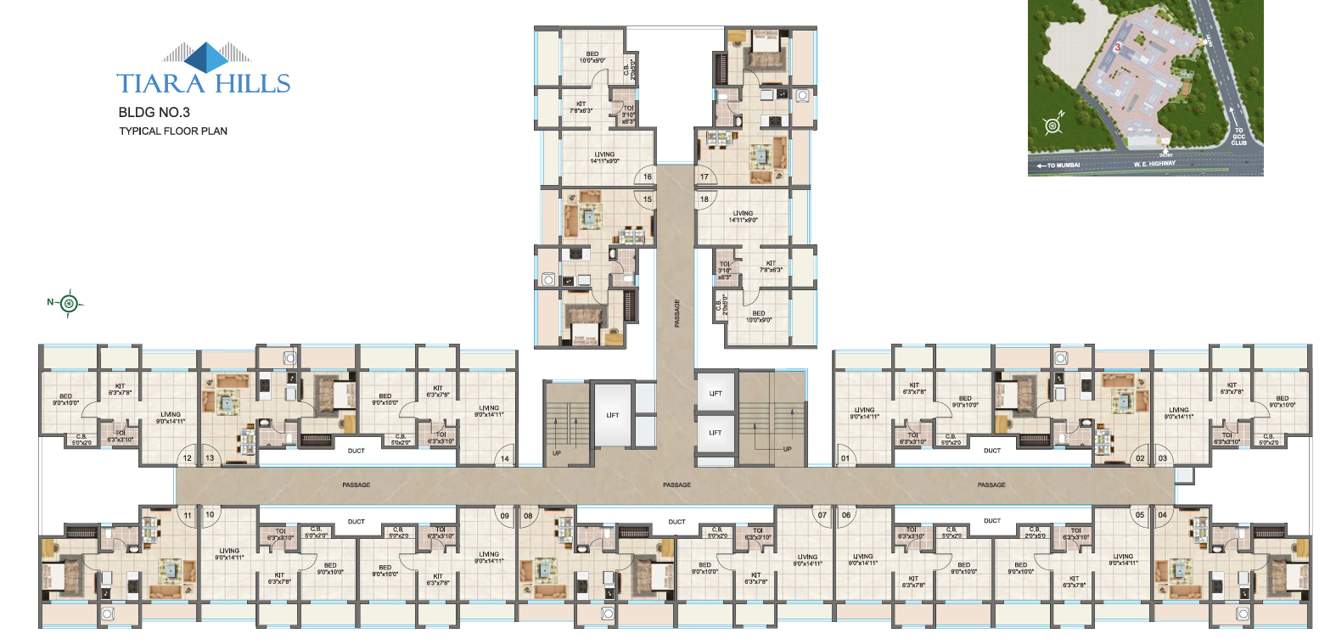  tiara hills phase i bldg no 3 5 and 2 Images for Cluster Plan of PNK Space Tiara Hills Phase I Bldg No 3 5 And 2