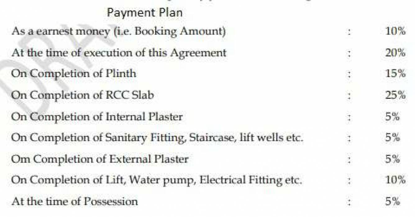 chandrangan-residency-type-b Construction Linked Payment (CLP) Payment Plan