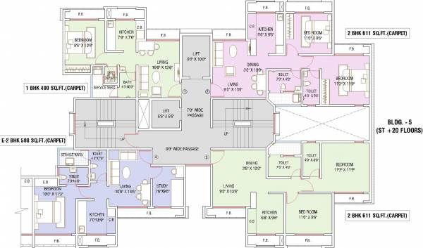 Images for Cluster Plan of Saptashree Galaxy Wing 5
