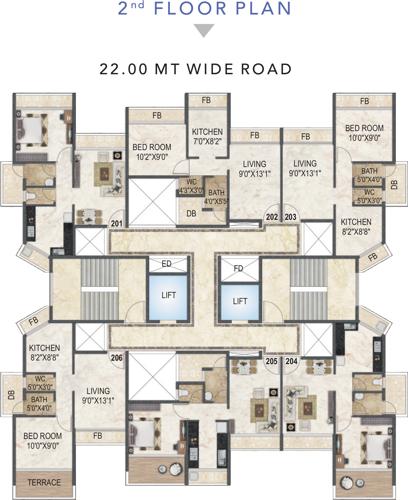 Images for Cluster Plan of Akshar Evita