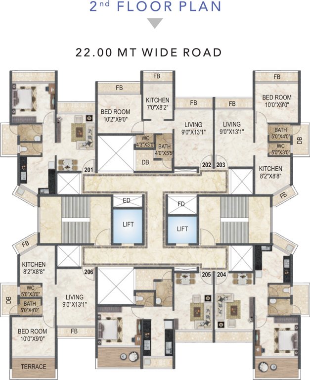 Images for Cluster Plan of Akshar Evita
