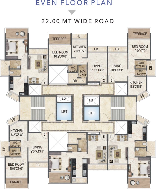 Images for Cluster Plan of Akshar Evita