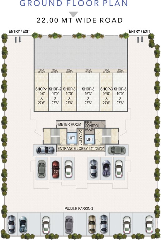 Images for Cluster Plan of Akshar Evita