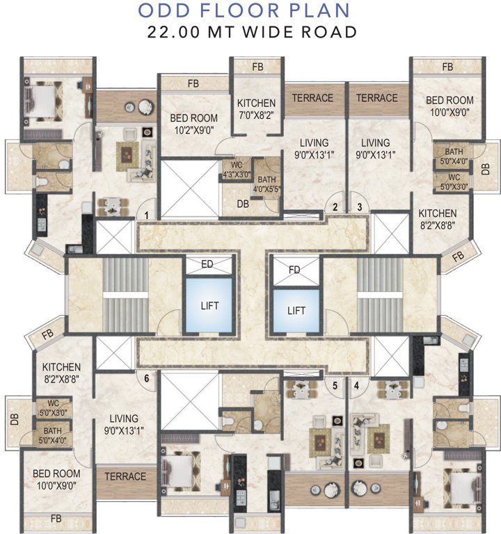 Images for Cluster Plan of Akshar Evita