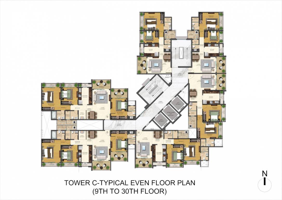  epic center Tower B Cluster Plan
