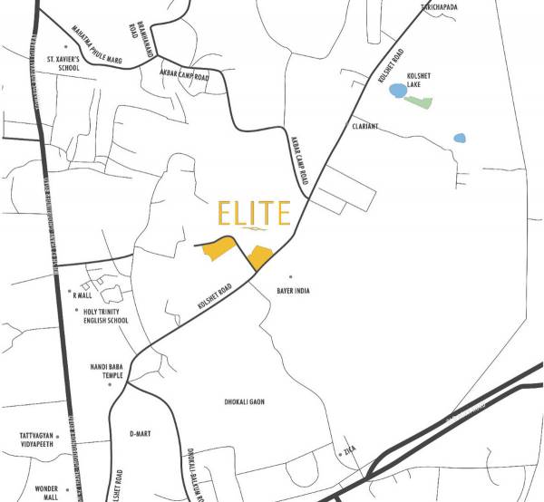 Images for Location Plan of Wadhwa Elite Solitaire 16