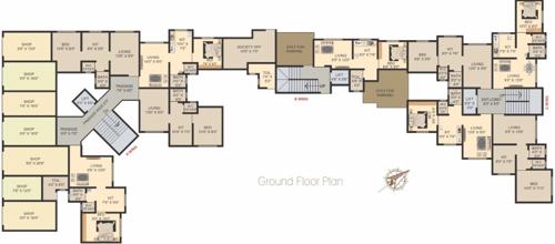  nilayam Typical Ground Floor Plan Of Sahayog Nilayam Wing A And B