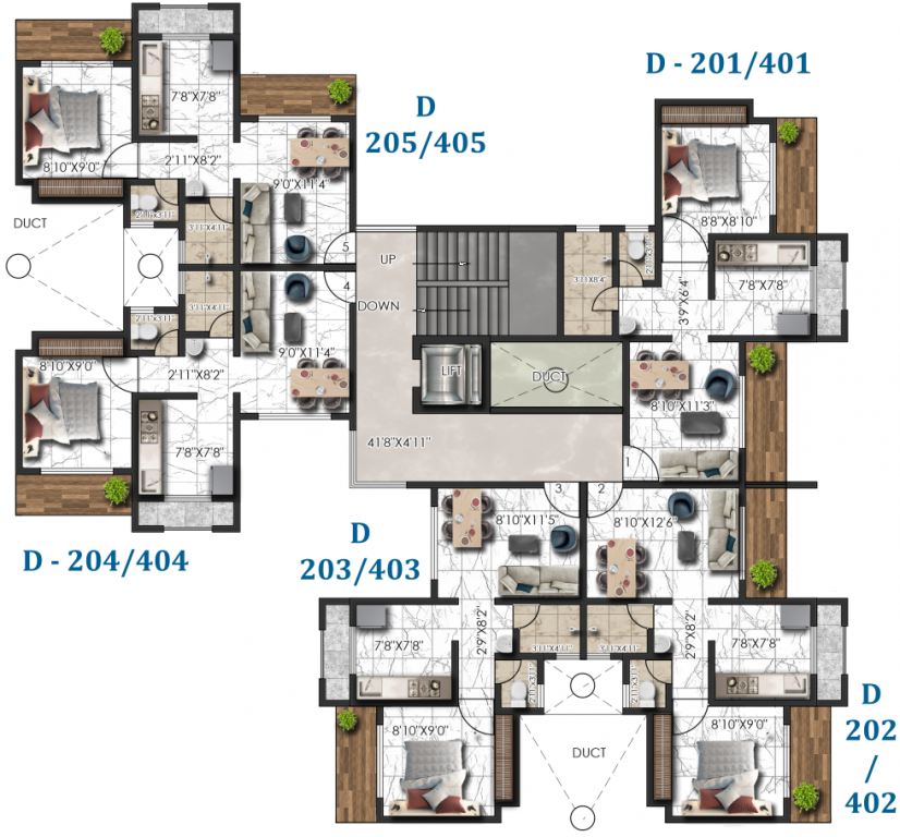  sp residency Type C Cluster Plan