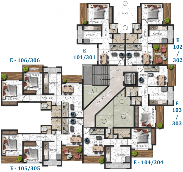  sp-residency Type D Cluster Plan