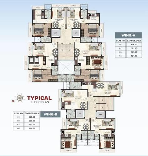  sudha-avenue Sudha Avenue A And B Wing Cluster Plan