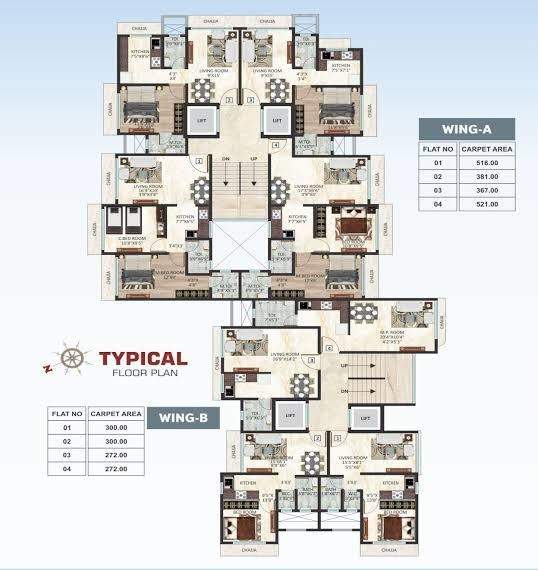  sudha avenue Sudha Avenue A And B Wing Cluster Plan