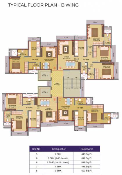  shree-abhishek-chsl WING B Cluster Plan