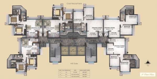  olivia Olivia Cluster Plan for 3rd Floor