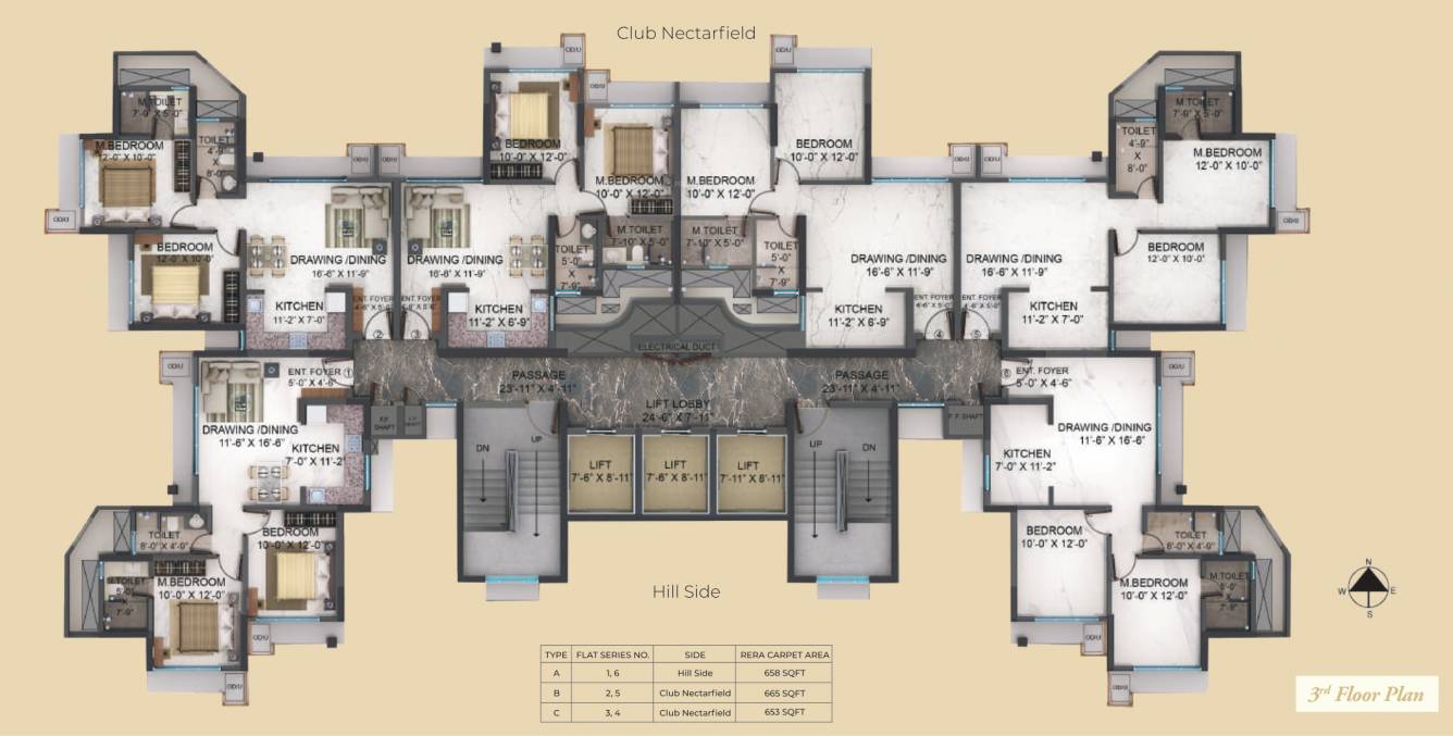  olivia Olivia Cluster Plan for 3rd Floor