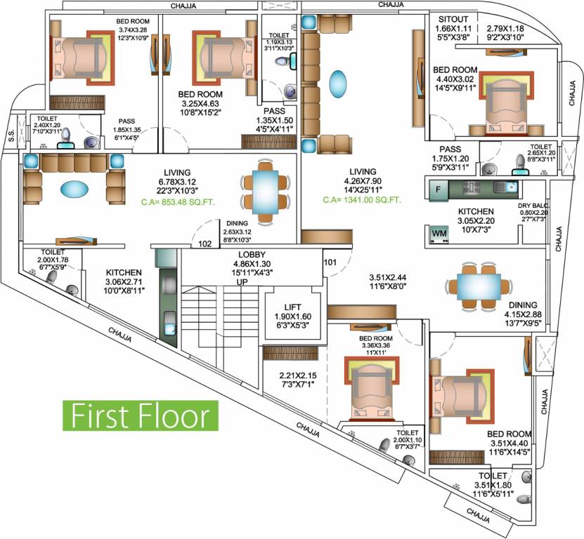 Images for Cluster Plan of Metro Sairah