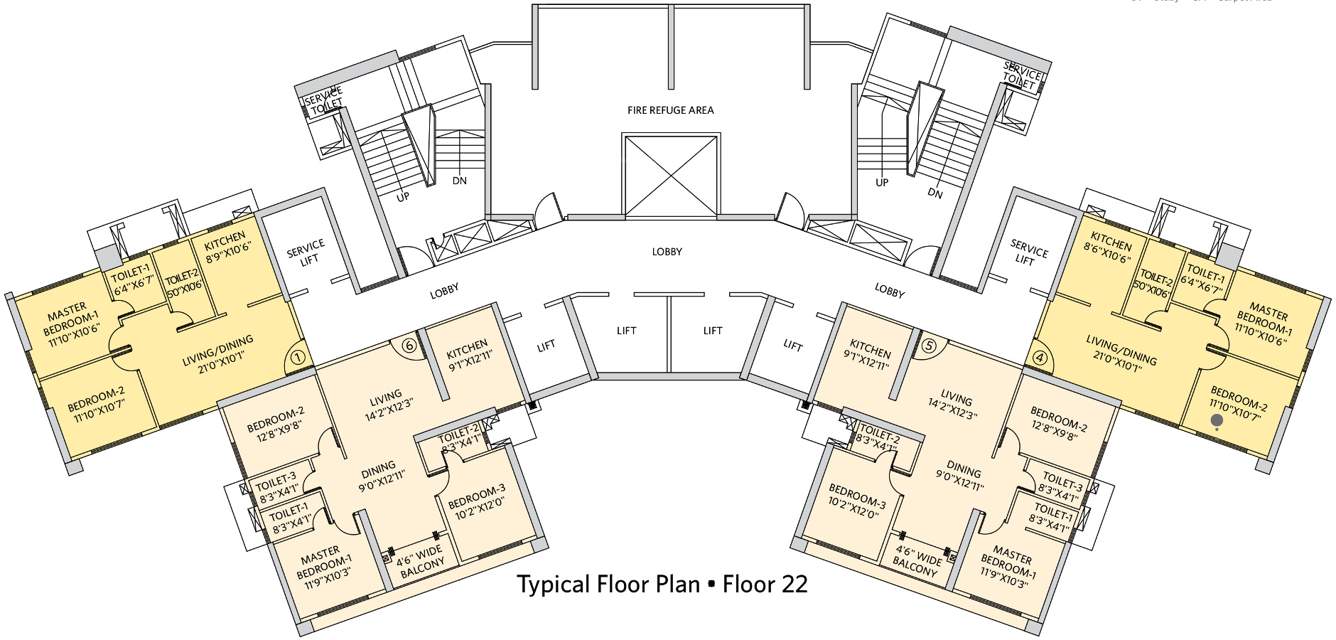 Images for Cluster Plan of Siddha Seabrook Apartment