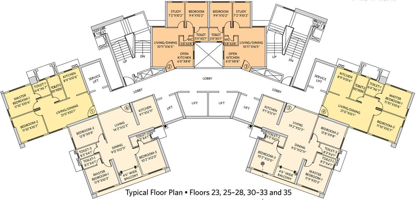 Images for Cluster Plan of Siddha Seabrook Apartment