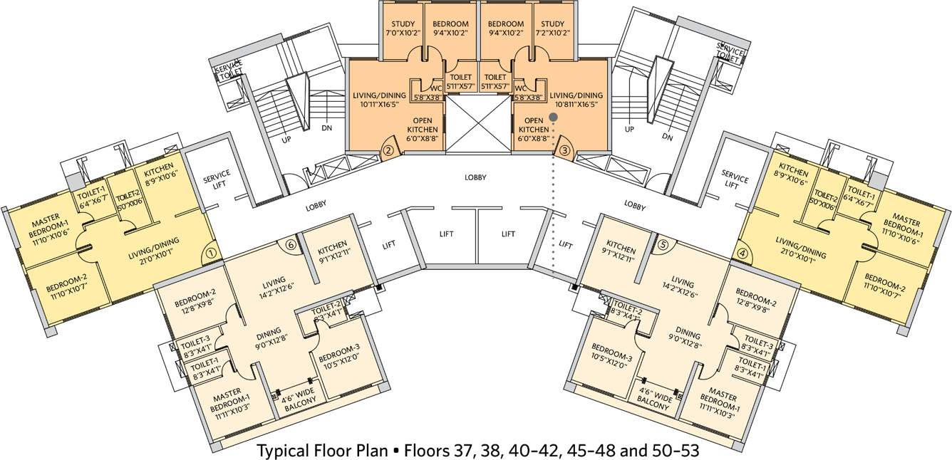 Images for Cluster Plan of Siddha Seabrook Apartment